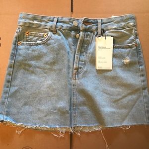 New Bershka Denim Mini Skirt